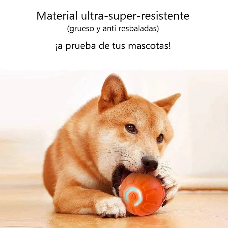 Pelota de juguete inteligente para perros y gatos, juguete electrónico interactivo para mascotas, pelota móvil con USB, movimiento automático