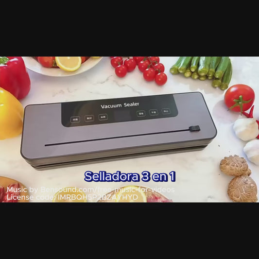 Sellador al vacío eléctrico con cuchilla cortadora incorporada, envasado sellado de alimentos secos y húmedos, sellador de almacenamiento de alimentos para cocina, con 10 bolsas